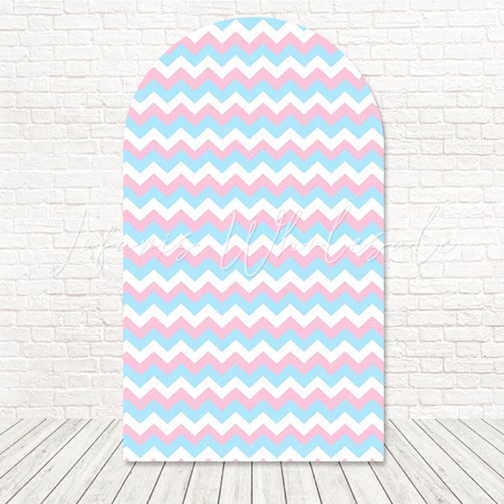 Pink Blue Gender Reveal Theme Arch Backdrop For Party Moment
