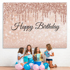 Lofaris Pink bokeh flash chip birthday photo backdrop for girl