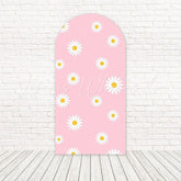 Pink Daisy Garden Bloom Arch Backdrop For Spring Baby Party