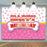 Pink Dog Paw Patrol Birthday Party Decoration Backdrop For Kids Girls