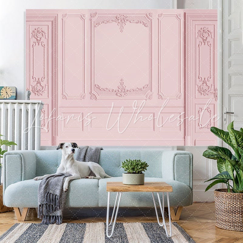 Lofaris Pink Door Theme Happy Birthday Party Backdorp For Girl