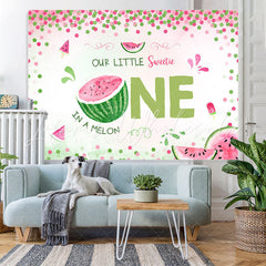 Lofaris Pink Girls 1st Watermelon Party Photoshoot Backdrop