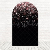 Pink Glitter Arch Backdrop for Glamorous and Elegant Party Decor