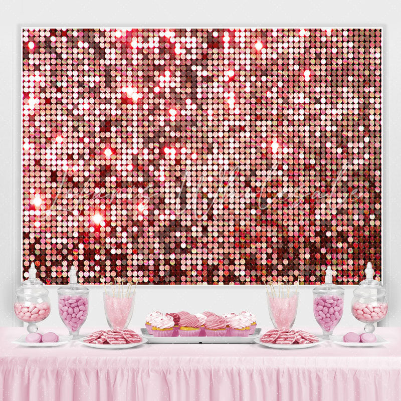 Lofaris Pink Glitter Bokeh Spot Birthday Backdrop For Girl