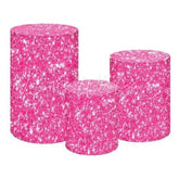 Pink Glitter Shine Fun Themed Cover Cylinders Kit