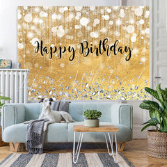 Lofaris Pink Gorgeous Bokeh Diamond Happy Birthday Backdrop