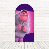 Pink Inside Out Heartwarming Arch Backdrop For Fun-Filled Birthday