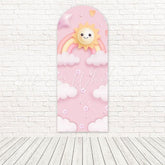 Pink Little Sun Party Arch Backdrop for Fun and Bright Themed Parties