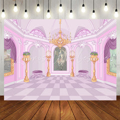 Lofaris Pink Luxury Palace Candlestick Party Backdrop For Girl