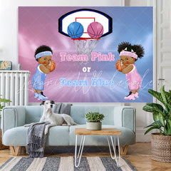 Lofaris Pink and Blue Gendar Reveal Backdrop for Baby Shower