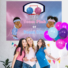 Lofaris Pink and Blue Gendar Reveal Backdrop for Baby Shower