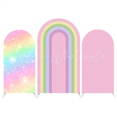 Pink Rainbow Birthday Chiara Arch Backdrop Wall Cloth Cover