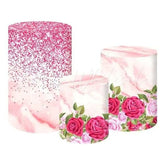 Pink Roses Elegant Floral Themed Cover Cylinders Kit