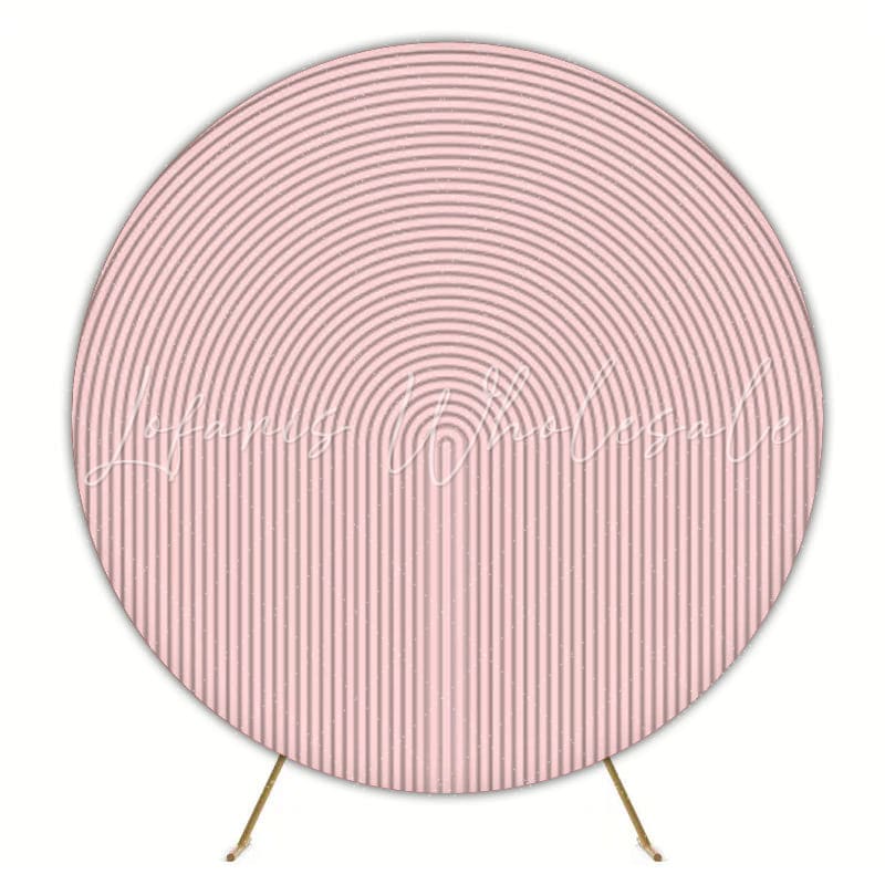 Pink Round Backdrop For Birthday Party Celebration Theme Fun
