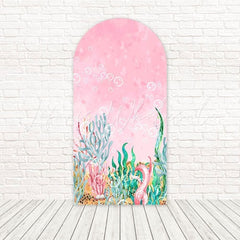 Pink Under The Sea Princess Tide Arch Backdrop For Mermaid Event
