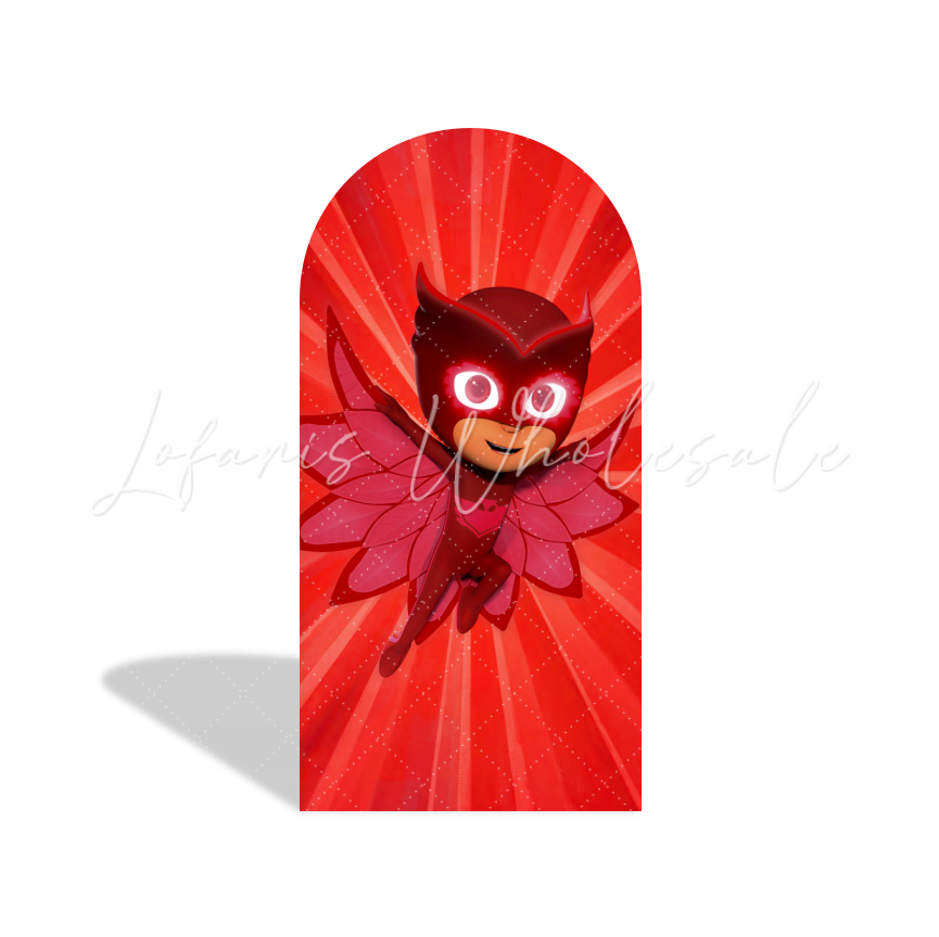 Pj Masks Cartoon Happy Birthday Party Arch Backdrop Wall Cloth Cover