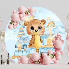 Playful Toys Theme Kids Party Round Backdrop For Fun Atmosphere