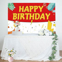 Pokemon Anime Magical Pet Kawaii Cartoon Game Birthday Backdrop