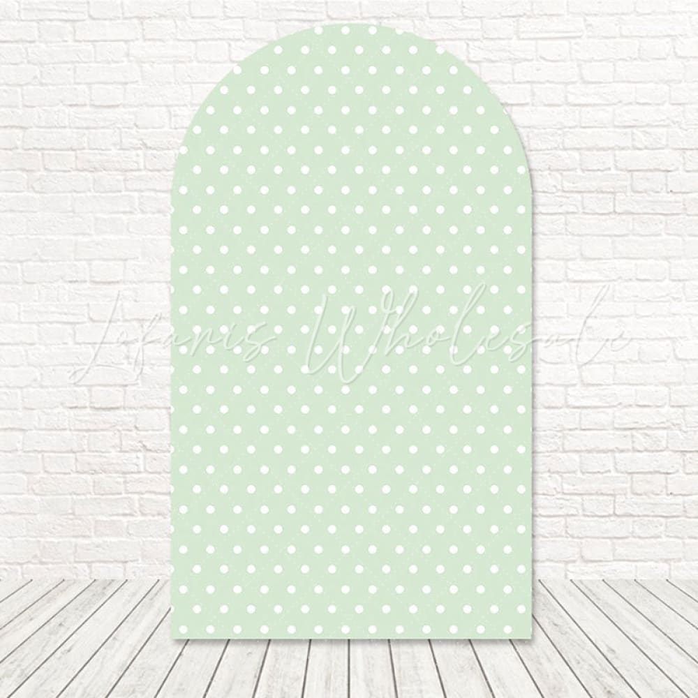 Polka Dots Colorful Pattern Arch Backdrop For Playful Theme