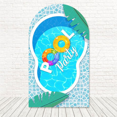 Pool Party Inflatable Fun Theme Arch Backdrop For Backyard Bash