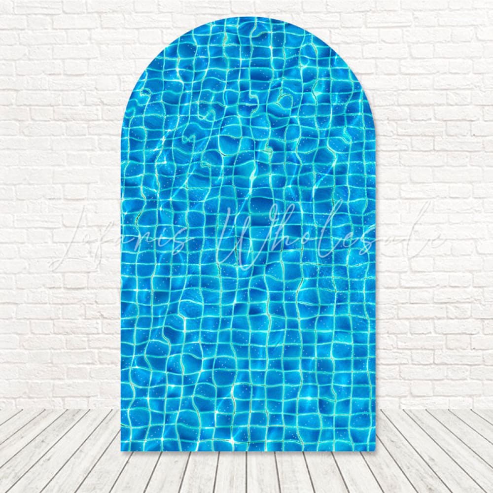 Pool Party Sunshine Scene Arch Backdrop For Water Theme Joy