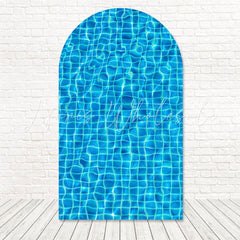 Pool Party Sunshine Scene Arch Backdrop For Water Theme Joy