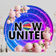 Pop Music Now United Round Backdrop For Concert Celebration Party