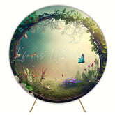 Portal Forest Mystical Round Backdrop for Fantasy Celebration