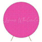 Pretty Pink Round Backdrop For Birthday Party Celebration Theme