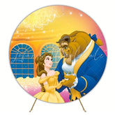 Princess Bella Fairytale Style Round Backdrop For Kids Birthday