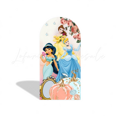 Princess Birthday Party Background Arch Backdrop Wall Cloth Cover
