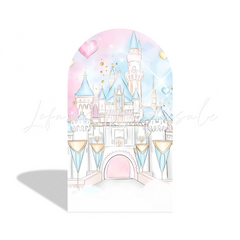 Princess Birthday Party Background Arch Backdrop Wall Cloth Cover