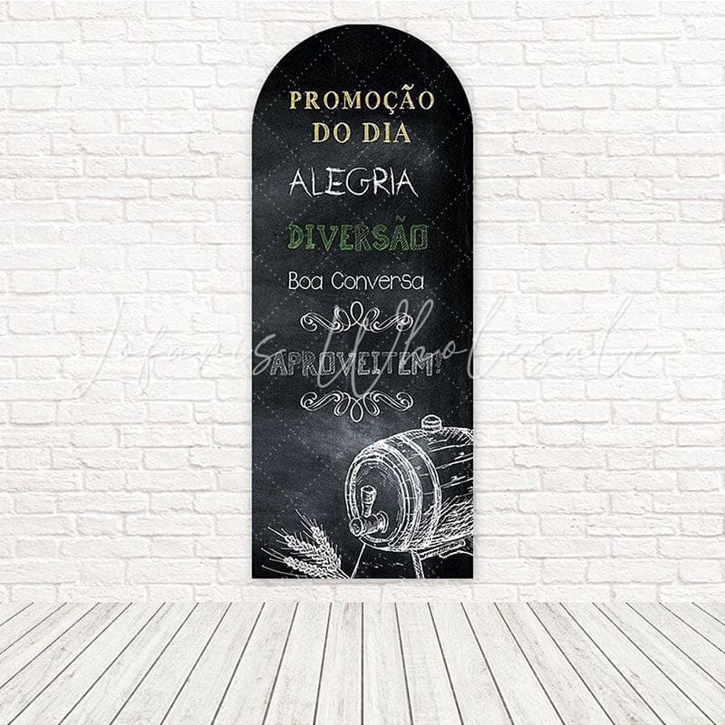 Promotional Blackboard Pub Chalk Style Arch Backdrop For Signage Vibe
