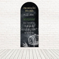 Promotional Blackboard Pub Chalk Style Arch Backdrop For Signage Vibe