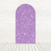 Purple Glitter Dream Shine Arch Backdrop For Magical Party Look