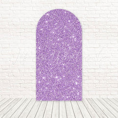 Purple Glitter Dream Shine Arch Backdrop For Magical Party Look