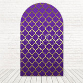 Purple Jasmine Princess Night Arch Backdrop For Magical Party