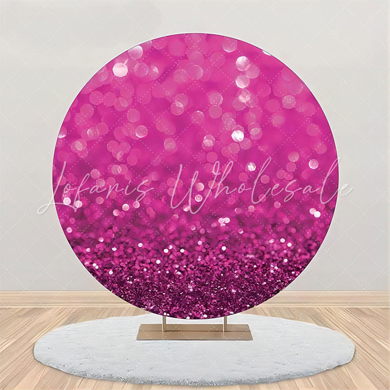 Lofaris Purple Solid Color Bokeh Circle Birthday Bakcdrop