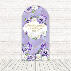 Purple Womens Day Empowering Glow Arch Backdrop For Inspirational Theme