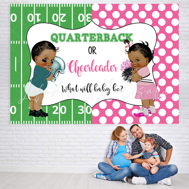 Lofaris Quarterback Or Cheerleader Backdrop For Baby Shower