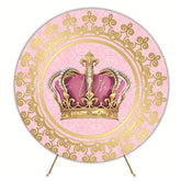 Queen Crown Royal Round Backdrop For Elegant Party Theme