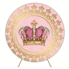 Queen Crown Royal Round Backdrop For Elegant Party Theme