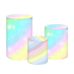 Rainbow Bright Fun Themed Cylinder Covers Kit