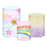 Rainbow Colorful Fun Themed Cover Cylinders Kit