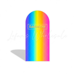 Rainbow High Theme Birthday Party Arch Backdrop Wall Cloth Cover