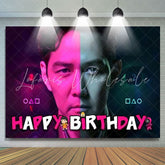 Red Black Survival Squid Game Birthday Party Backdrop