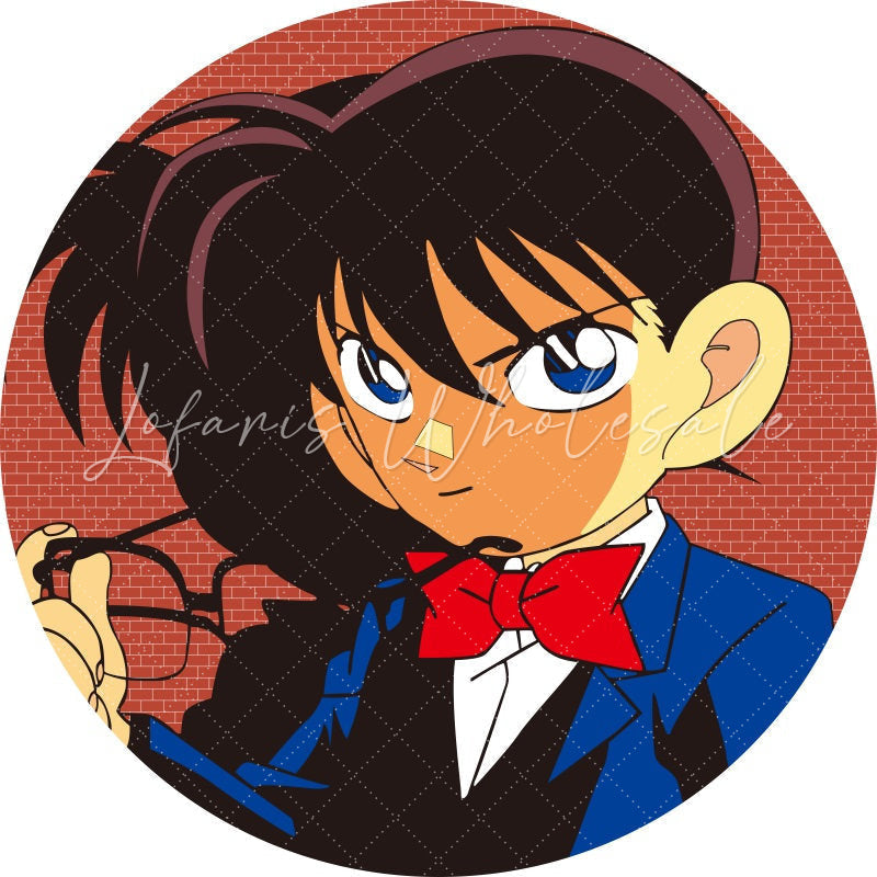 Lofaris Red Bricks Round Cartoon Boy Birthday Party Backdrop