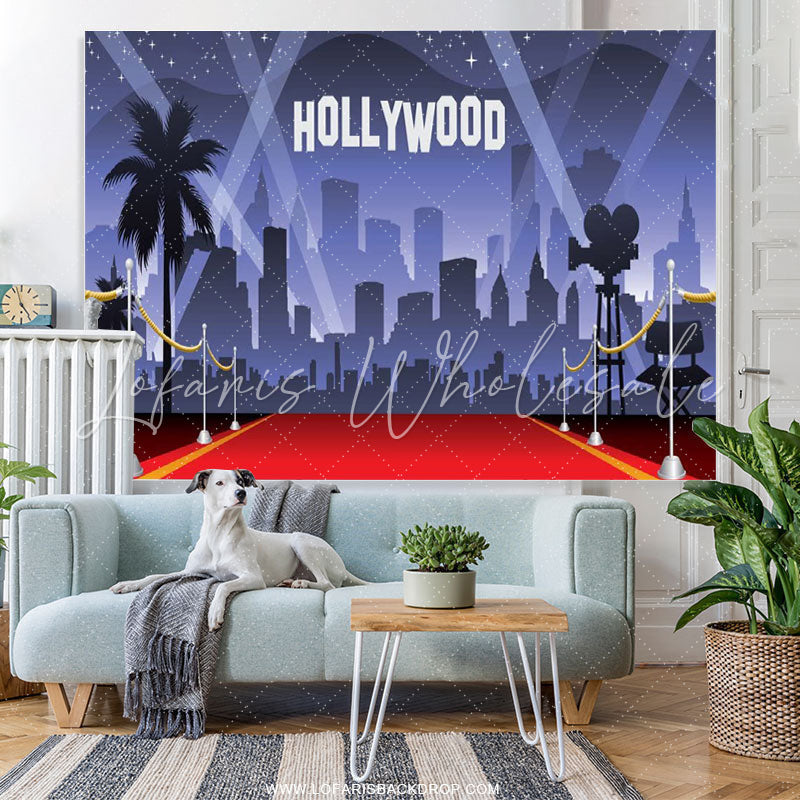 Lofaris Red Carpet Hollywood Theme Backdrop For Party Decro