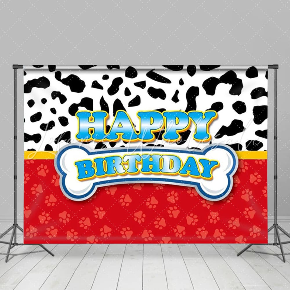 Red Dog Paw Patrol Birthday Party Decoration Backdrop For Kids Boys