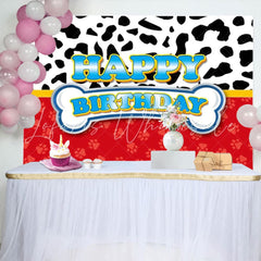Red Dog Paw Patrol Birthday Party Decoration Backdrop For Kids Boys